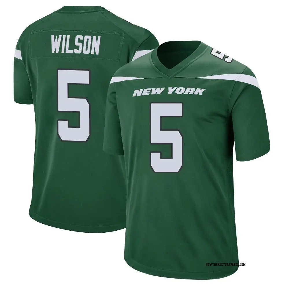 Game Green Men s Garrett Wilson New York Jets Gotham Jersey Jets Store