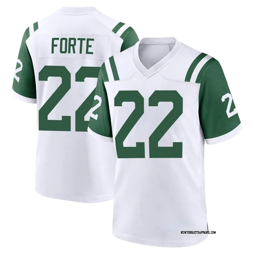 Game White Men's Matt Forte New York Jets Classic Alternate Jersey