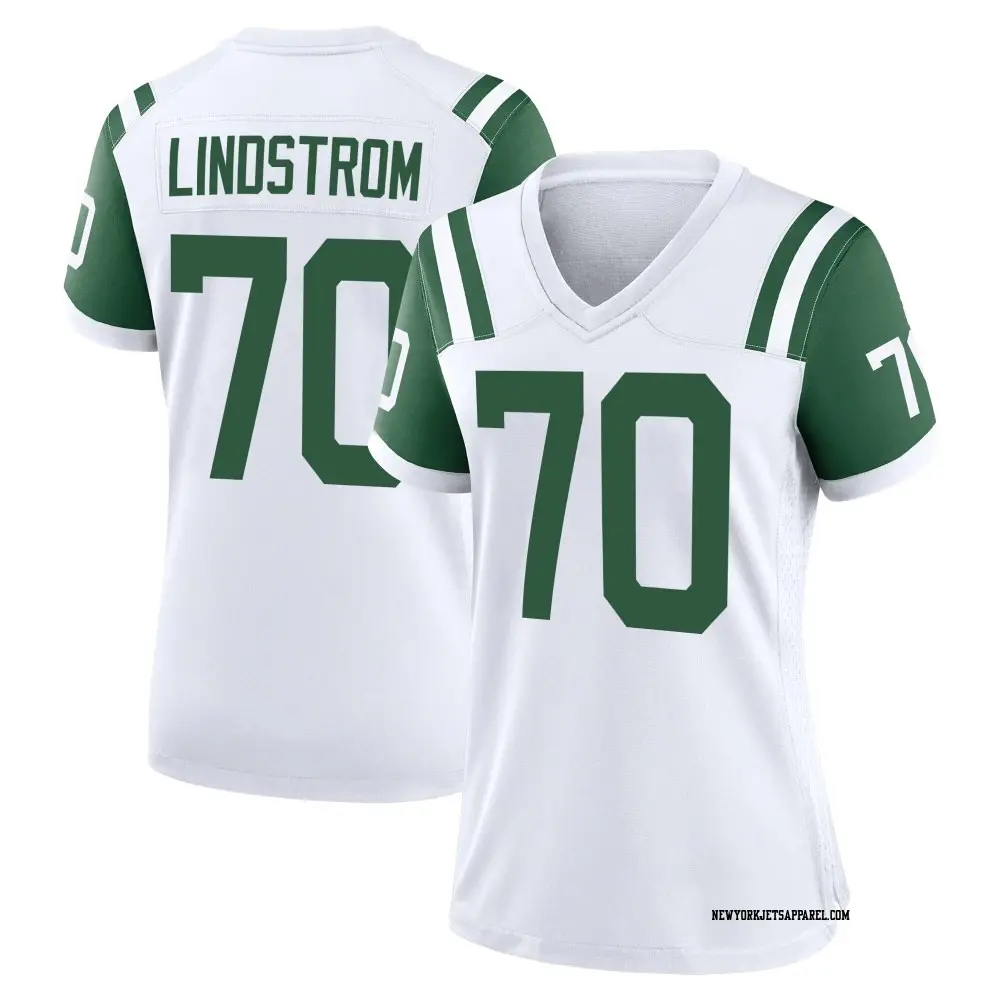 Game White Women's Alec Lindstrom New York Jets Classic Alternate Jersey