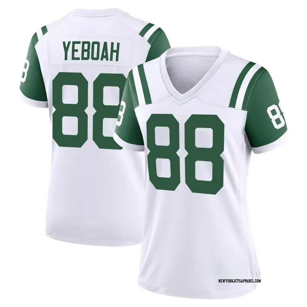 Game White Women's Kenny Yeboah New York Jets Classic Alternate Jersey