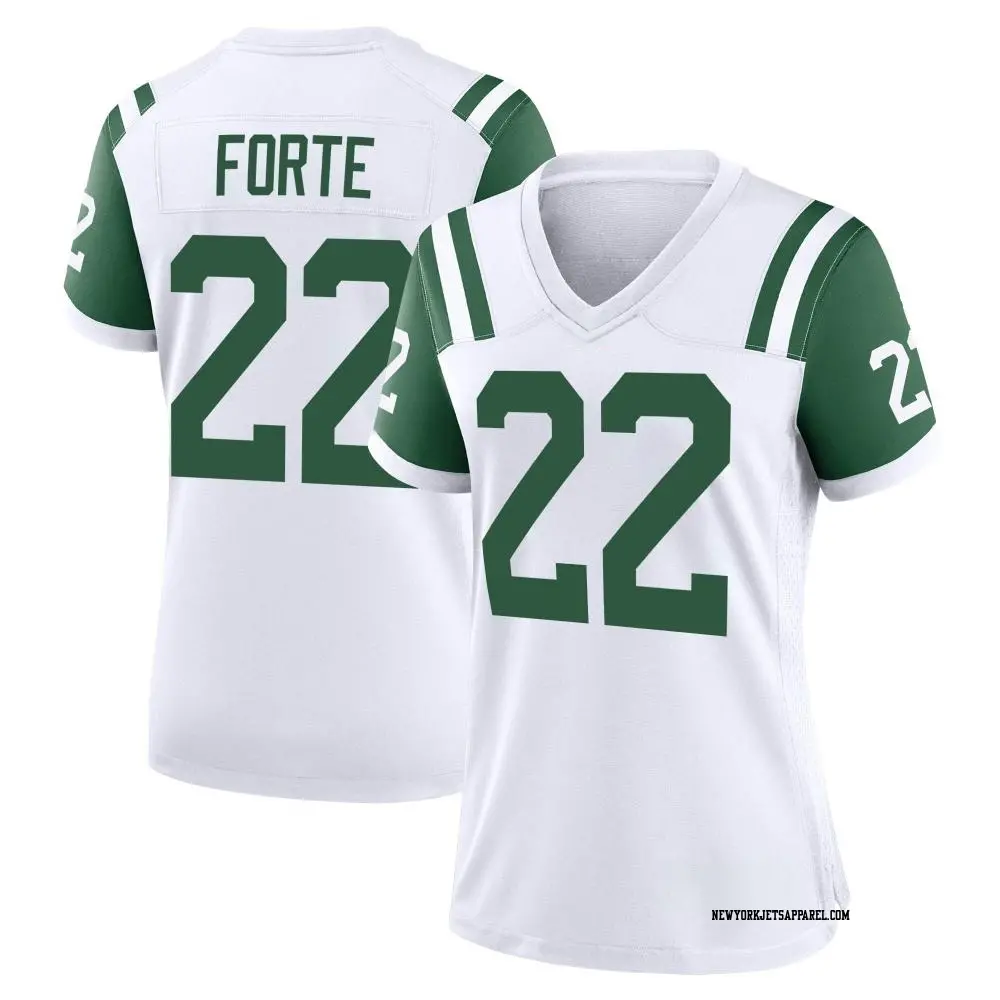 Game White Women's Matt Forte New York Jets Classic Alternate Jersey