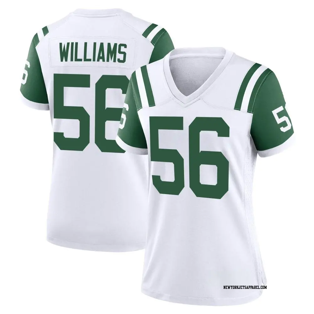 Game White Women's Quincy Williams New York Jets Classic Alternate Jersey