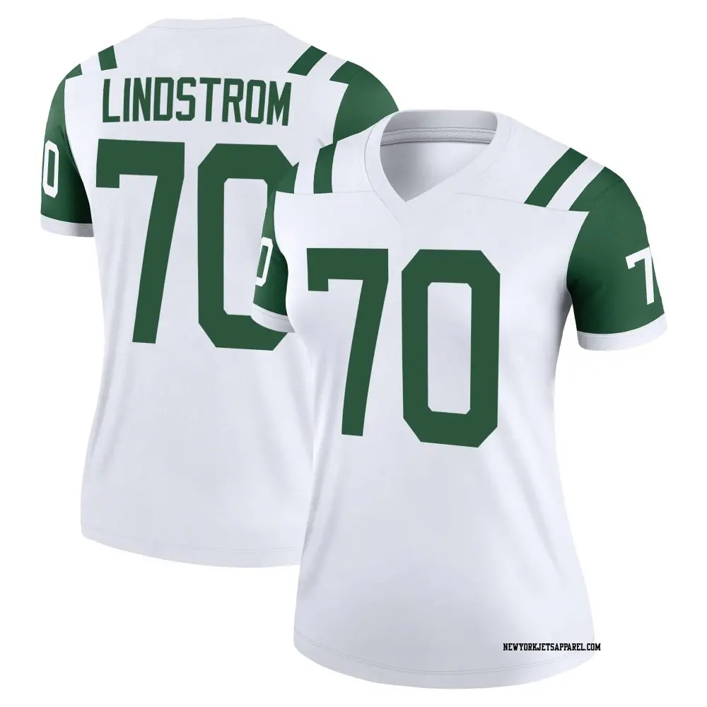 Legend White Women's Alec Lindstrom New York Jets Classic Alternate Jersey