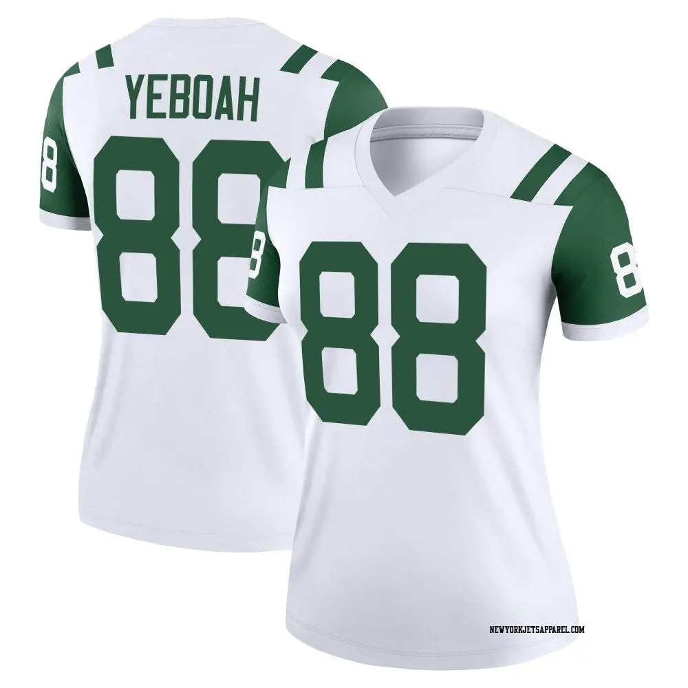 Legend White Women's Kenny Yeboah New York Jets Classic Alternate Jersey