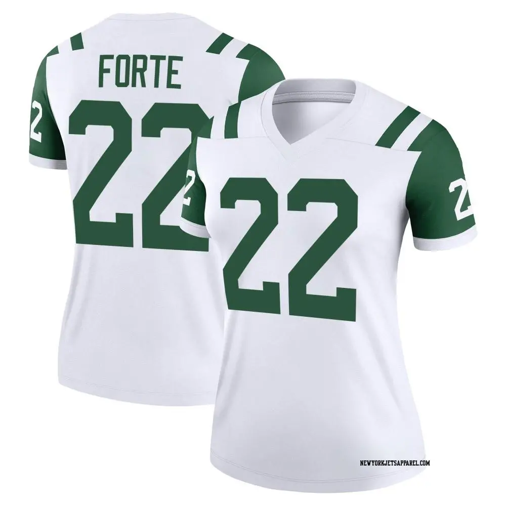 Legend White Women's Matt Forte New York Jets Classic Alternate Jersey