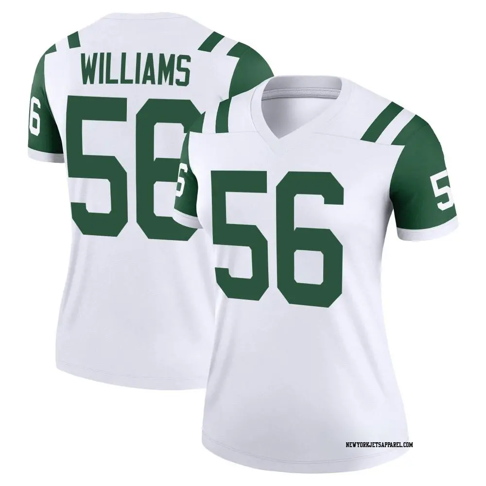 Legend White Women's Quincy Williams New York Jets Classic Alternate Jersey