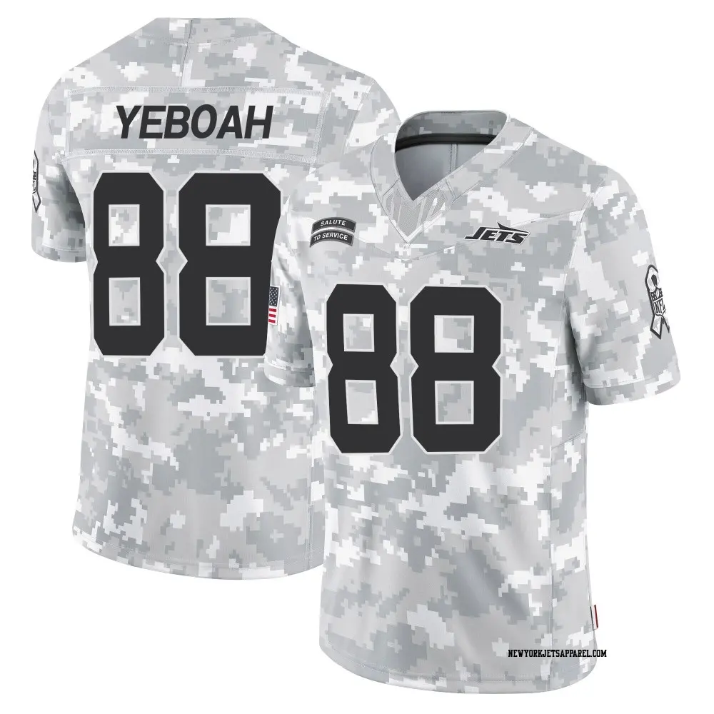 Limited Arctic Camo Men's Kenny Yeboah New York Jets 2024 Salute to Service Jersey