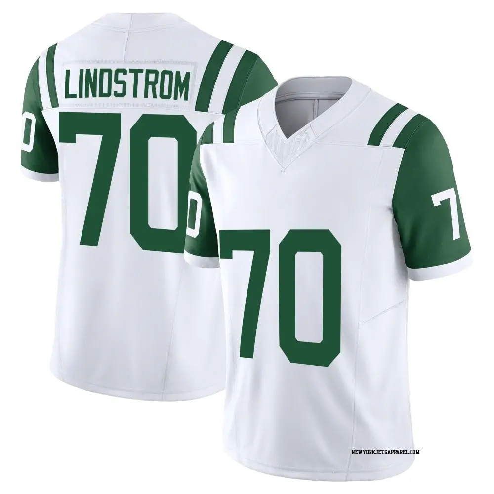 Limited White Men's Alec Lindstrom New York Jets Classic Alternate Vapor F.U.S.E. Jersey