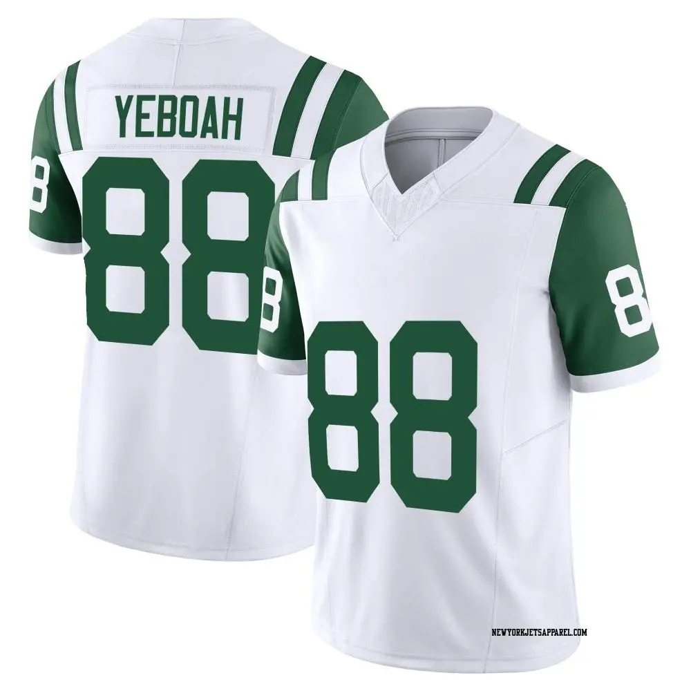 Limited White Men's Kenny Yeboah New York Jets Classic Alternate Vapor F.U.S.E. Jersey