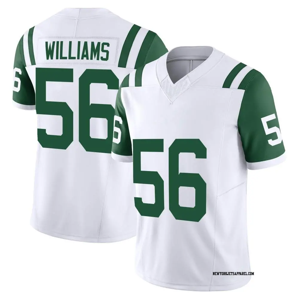 Limited White Men's Quincy Williams New York Jets Classic Alternate Vapor F.U.S.E. Jersey